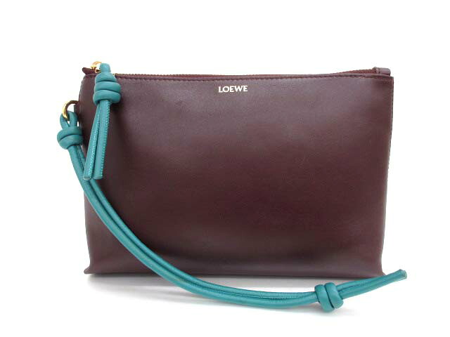 【中古】ロエベ LOEWE 25SS ノット Tポーチ クラッチバッグ CEM1KNPX01 レディース 【ベクトル 古着】 251116