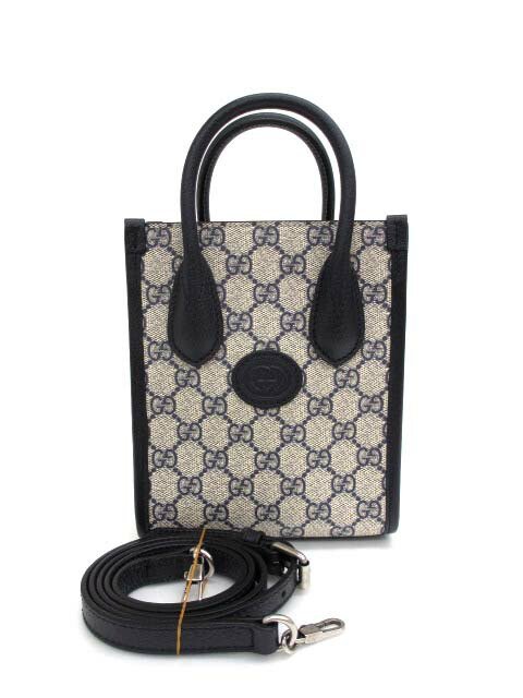 【中古】グッチ GUCCI 671623 インターロッキングG GGスプリーム ミニトート ショルダーバッグ 2way ハンドバック トートバッグ レディース 【ベクター 古着】 251218