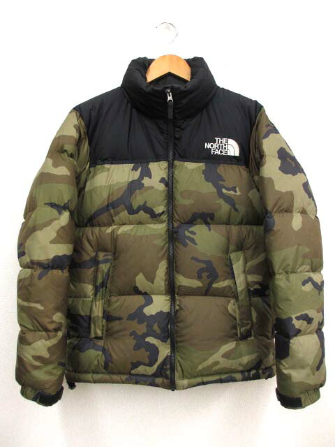 【中古】ザノースフェイス THE NORTH FACE ND91842 ヌプシ ダウンジャケット ウッドランドカモ 迷彩 メンズ 【ベクトル 古着】 260201