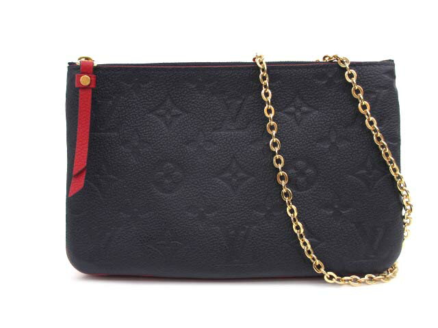 【中古】ルイヴィトン LOUIS VUITTON M63916 ポシェットドゥーブルジップ モノグラム アンプラント ショルダーバッグ レディース 【ベクトル 古着】 260205