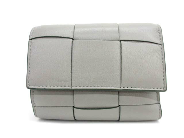 【中古】ボッテガヴェネタ BOTTEGA VENETA 651372 テープ 三つ折りパウダーコンパクト紙入れ マキシ イントレチャート レディース 【ベクター 古着】 260222