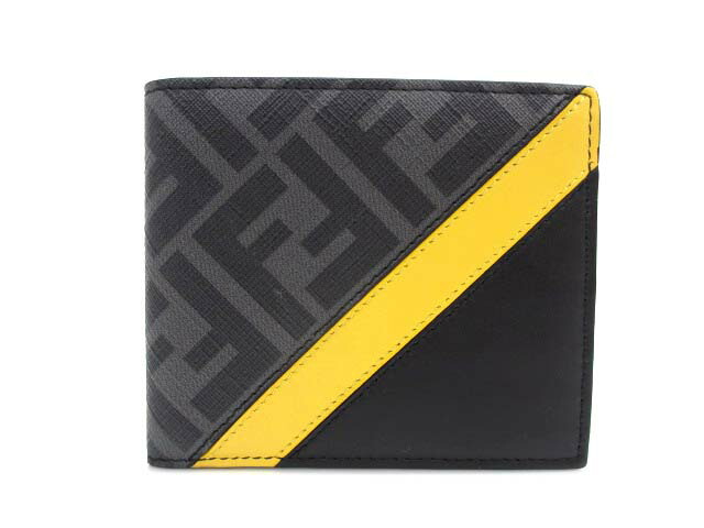 【中古】フェンディ FENDI ズッカ ダイアゴナル財布 札入れ 7M0169 メンズ 【ベクトル 古着】 260313