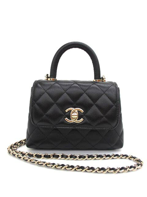 【中古】未使用品 シャネル CHANEL AP4244 マトラッセ ココハンドル 14.5 ミニ チェーンショルダーバッグ レディース 【ベクトル 古着】 260418