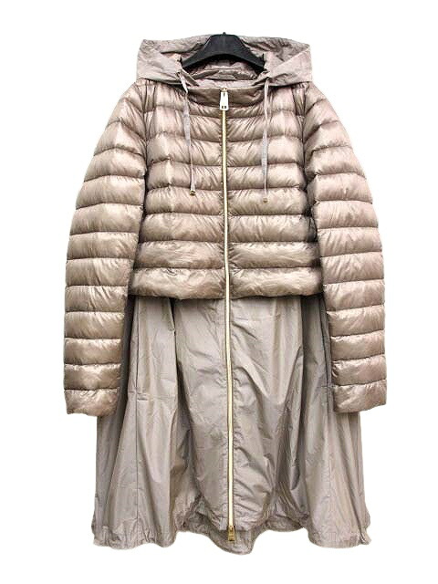 【中古】地獄ノ HERNO PI1249D ナイロン 縛 落ち込む厚地の外套 44 レディース 【ベクター 古着】 260421 レディースファッション-コート・ジャケット