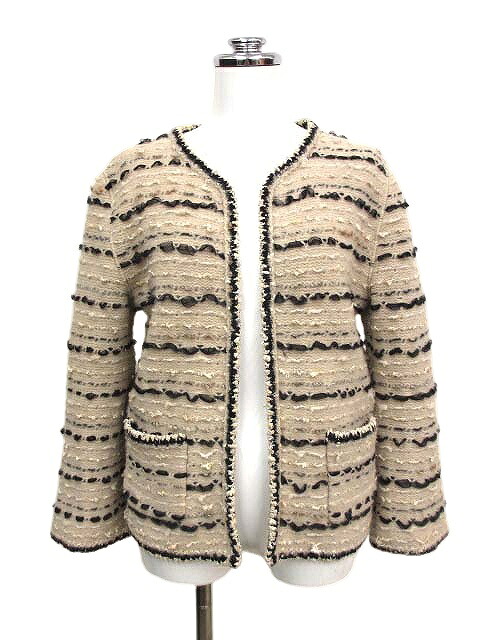 【中古】シャネル CHANEL 05A P26658 編み物 ツィード 否色合い 上衣 38 ジレー カシミール混 レディース 【ベクター 古着】 260522