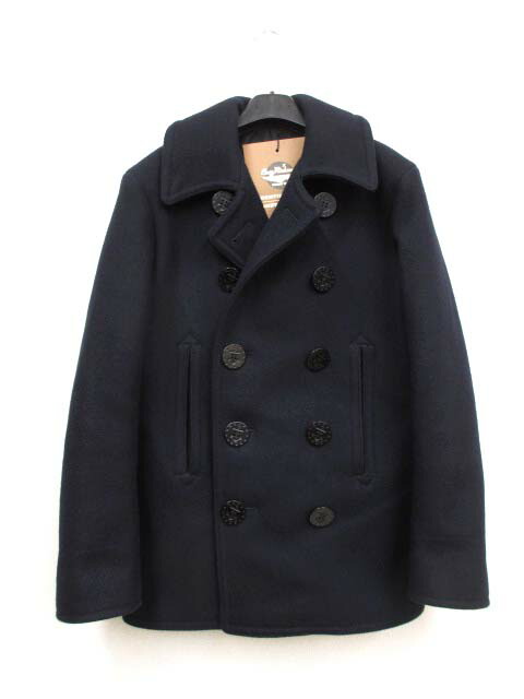 【中古】バズリクソンズ BUZZ RICKSON’S BR11554 羊毛 メルトンP厚地の外套 36 PEA COAT メンズ 【ベクター 古着】 260609