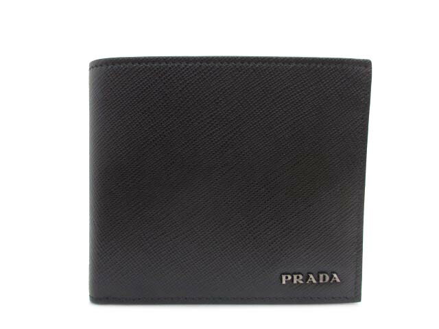 【中古】プラダ PRADA 2MO738 二つ折り紙入れ コンパクトウォレット メンズ 【ベクター 古着】 260609