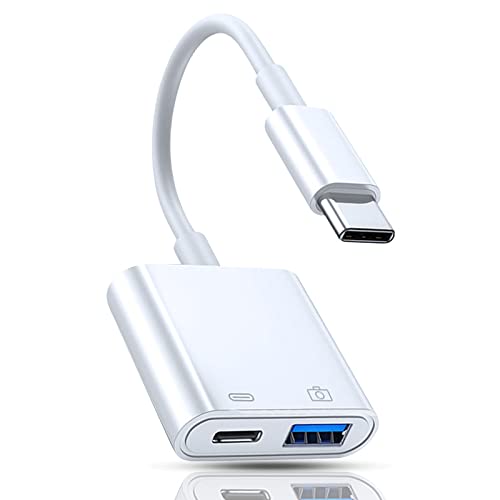 2024NEWチップス発売Type-C USB 変換アダプタ 2in1 タイプc USB カメラアダプタ OTG変換ケーブル 高速伝送 双方向 データ転送 写真/音楽/ビデオ転送 急速充電 設定・操作不要 ゲーム拡張スロット Uディスク/マウス/キーボード対応画像