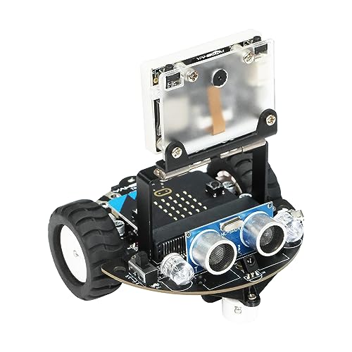 Yahboom Microbitグラフィカルプログラミングロボット Makecode STEM仕立て上げる人工知能学視力意識すること自動人形 超音波赤外線意識すること Tinybit Pro引きあげる立場版 若い衆、陰電子スピード競技向け (Standard Kit without V2) その他-おもちゃ