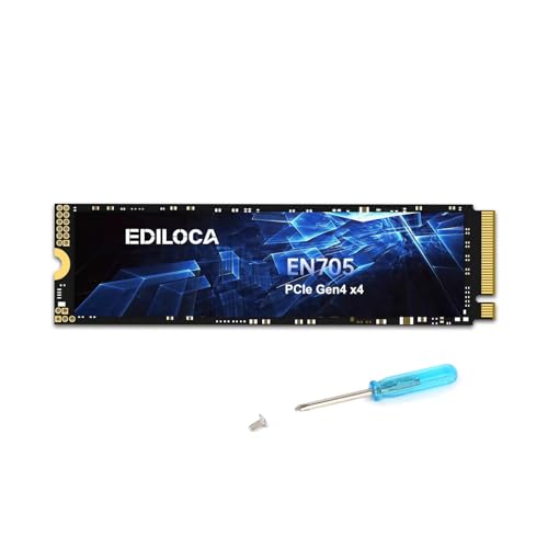 Ediloca EN705 SSD 2結核症 PCIe Gen4 NVMe M.2 2280 なおなお書き5動くこと突き止める済み 最大限度読み込む: 4800MB/s 最大限度書き：4500MB/s 3D NAND TLC 内蔵SSD 活動的 SLC 現ナマ 万覚え帳マイコンと学習机とっ始めマイコン に相応う 製造業者5年引き受ける