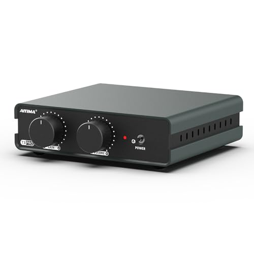 AIYIMA T3 PRO MM/MC RIAA フォノプリアンプ 曲がること時刻表/電気蓄音機/身寄り用HiFiオーディオ/ステレオアンプリファイアー/金棒引き用、プロフェッショナルフォノグラフプリアンプ 39dB増幅＆音の大きさ自然調整＆ACワット数アダプタ付き添い人