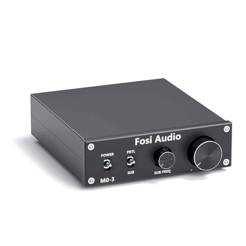 Fosi Audio M03 サブウーファーアンプ 200W TPA3255D2 ミニステレオパワーオーディオアンプ HI-FI小型 デジタルプリメイン 社会階級D レシーバーベースパッシブスピーカー増幅器 身寄り用