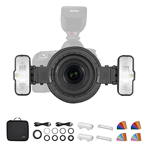 Godox MF12-K2 マクロフラッシュ セット TTL 2.4G リサイクルタイム0.01～1.7 幅広い交換性 マクロ撮影 [並行輸入品] 27,150円