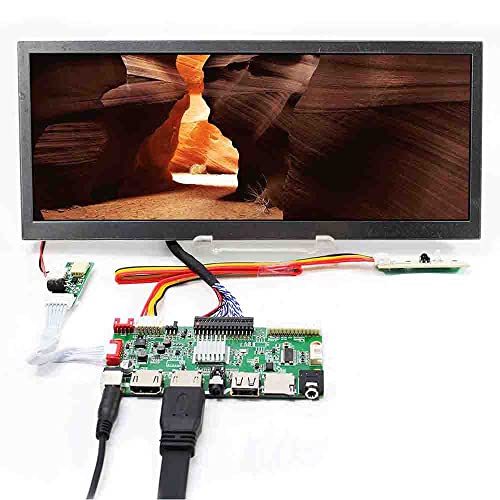 VSDISPLAY HDMI USB SD AV コントローラー 10.3インチ 横長モニター 1920x720 IPS液晶 高コントラスト比 サブモニター 車載TFT用|真打本舗 店