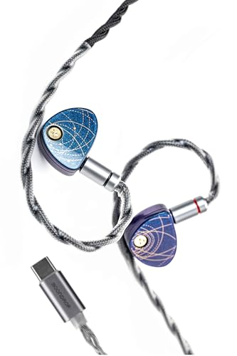 水月雨 Moondrop 星光 ‐ Star Light USB-C Type-C カナル型 イヤホン HiFi 有線 交換可能リケーブル 4.4mm バランスケーブル Mg-Li合金ドームデュアル磁気回路ドライバー 真鍮金メッキ音響ノズル｜真打本舗　店