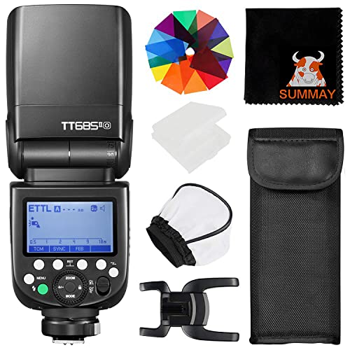 GODOX TT685II-O オリンパス/パナソニックカメラ用オンカメラTTLフラッシュ、1/8000秒高速同期、クイックリリースロック、TCMインスタント変換、GN60手動スピードライト、0.1～2.6秒のリサイクル時間、Godox Xシステム、技適マーク 14,285円