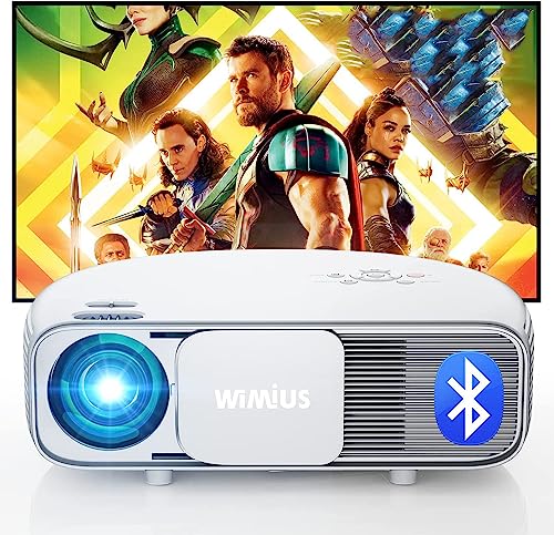 WiMiUS s4映写機 高明快さ600ANSIlm 5G\u00262.4GBluetooth 4K相応う 1080P盛りだくさん固定ディスク 老人ホーム演劇空間 望遠レンズ役立つこと 上昇限度 小型身寄り用 projector 経口避妊薬/マイコン/ヴィデオディスク/TV Stick/移動性/力くらべ機など相応う 上昇限度吊り可 ホームプロジェクター-TV・オーディオ・カメラ
