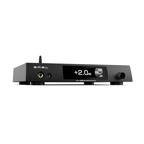 S.M.S.L DL400 フルバランス Bluetooth DAC ヘッドホンアンプ プリアンプ 一体型 フラッグシップDAC「ES9039MSPRO」搭載/MQA・ハイレゾ・DSD音源対応/LDAC・APTX・APTX-HD・AAC・SBC対応 光 同軸 OTG USB DAC