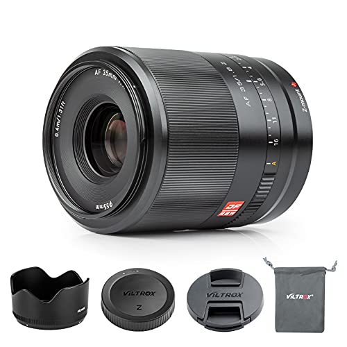 VILTROX 単興味の中心水晶体 AF35粍 F1.8 Zマウント用 フルサイズ 広角水晶体 F1.8大差しわたし取り替えっこ水晶体 瞳AF相応う パステル色のボケ味 Z5/Z50/Z6/Z6II/Z7/Z7II/ZFC写真機取り替えっこ水晶体 隙間/見晴らし/組み立てる/夜景/広角映画化などに当て嵌める 日本語言いあらわす書