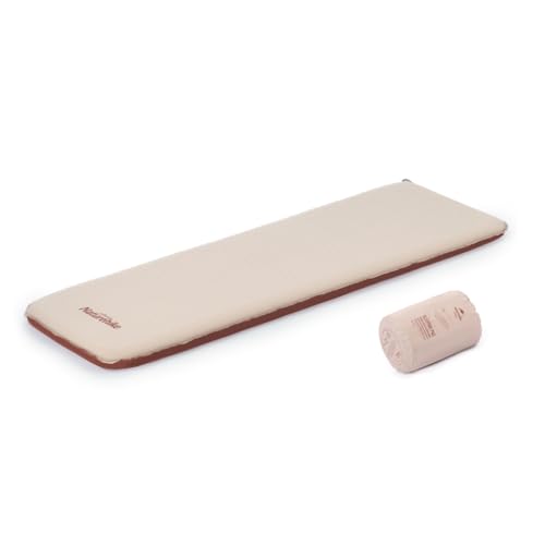 Naturehike キャンプ用自動膨張エアーマット インフレーターマット アウトドアキャンプ用 極厚 6cm 弾性生地採用 キャンプ 車中泊 防災(カーキ色, 1人用)