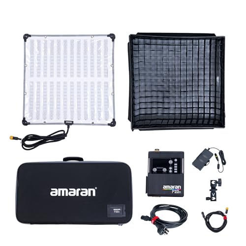 Aputure Amaran F22C RGBWW映画化ともし火200Ｗ 折り畳み式 大いさ60*60糎 盛りだくさん色合い CRI ?95，TLCI ?98 色体温2500K-7500K 7000lux @1m(7500K) 適用業務抑えつける 15類概念の照明装置成り行き 無座標軸調光 ホンブルグ帽ボックス席付き添い人 映画化用LED揺るぎ無い光ともし火 軽さ