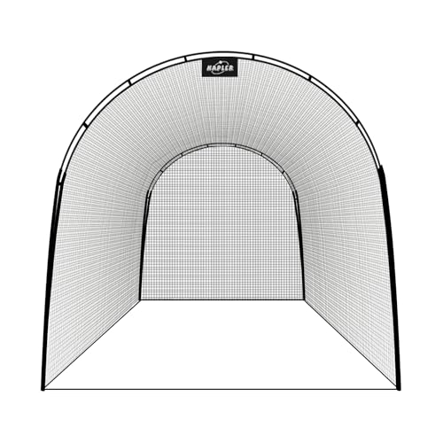 Kapler バッティングケージ 4mx3mx3m 野球バッティングケージ ケージ 防球フェンス 19mm高強度フレームとラスファイバーポール