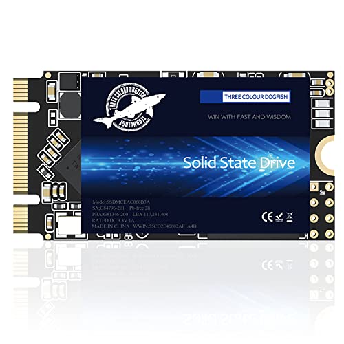 Dogfish M.2 SATA SSD 2242 4結核症 NGFF 3D NAND TLC Internal SSD Max Read 560MB/s, For パソコン Laptop [M.2 2242 4結核症]