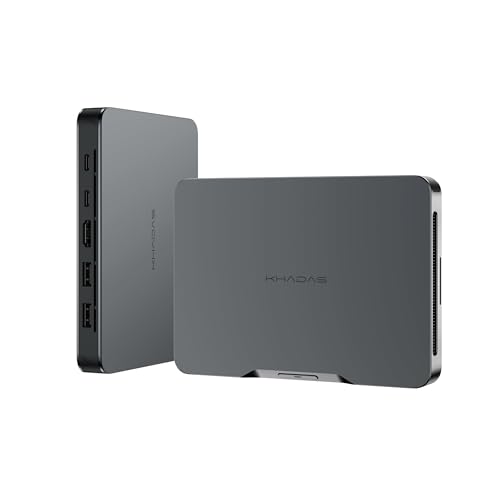 Khadas Mind 1ミニマイコン Intel Core i7-1360P 32GB+1結核症 ふくれ上がる能力のある ∥ 超パウダーコンパクト心積もり mini pc ∥ 4画面最終生産物/最大限度8K 60サイクル 御役目能率を立ちなおる ∥ 5.55Wh待ち設ける蓄電池積み上げる 御役目保護することの気づかわしさがなく∥無線LAN6E/BT5.3/Win11 home\u0026Office365積み上げる