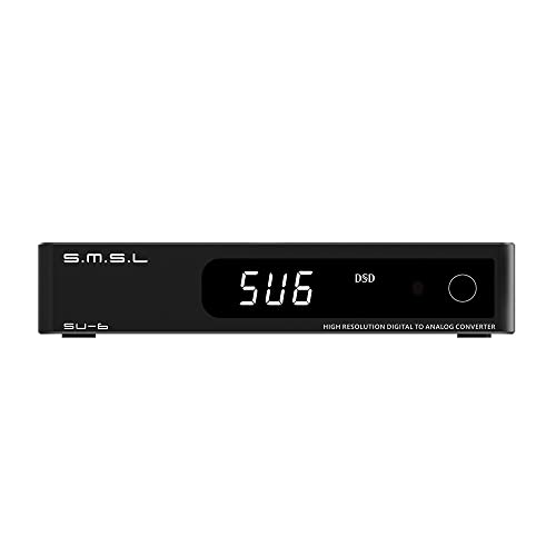 S.M.S.L SU-6 Bluetooth 5.0 ES9038Q2Mチップ OPA1612*4 OP AMP DAC PCM32Bit 768kHz DSD512 LDAC デスクトップ Mini オーディオデコーダー (ブラック)