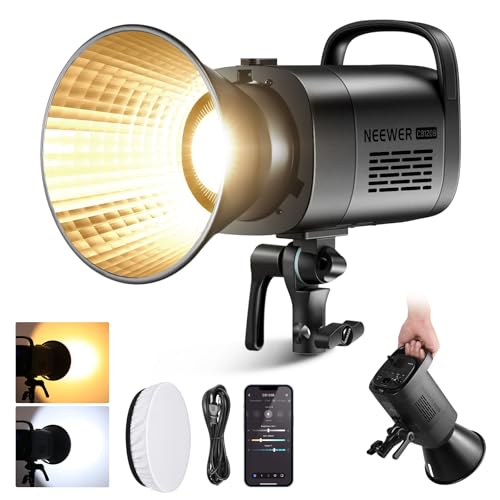 NEEWER CB200B PRO 210W COB LEDビデオライト Amazon.com : NEEWER CB200B 210W LED Video Light with 2.4G