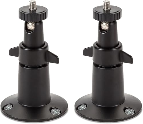 調節可能な屋内外セキュリティ金属壁掛けマウント。Arlo Pro/Pro 2/Pro 3/Pro 4/Pro 5/Ultra/Ultra 2、Wyze Cam Outdoor、Wyze Cam V3、そしてRing Stick Up Cam Batteryに対応（2個セット） (ホワイト)画像