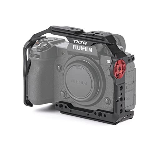 TILTA フル カメラ ケージFujifilm X-H2S 用、1/4”-20 スレッド、ロゼット接続、コールド シュー レシーバー TA-T36-FCC-B