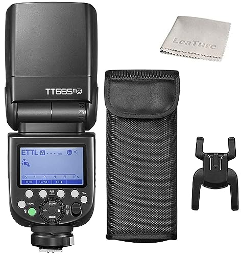 Godox正規代理/技適マーク Godox TT685II-C ストロボ フラッシュ スピードライト キャノン(Canon)カメラ対応 E-TTL 2.4Gワイヤレス GN60 HSS1/8000s TCM機能