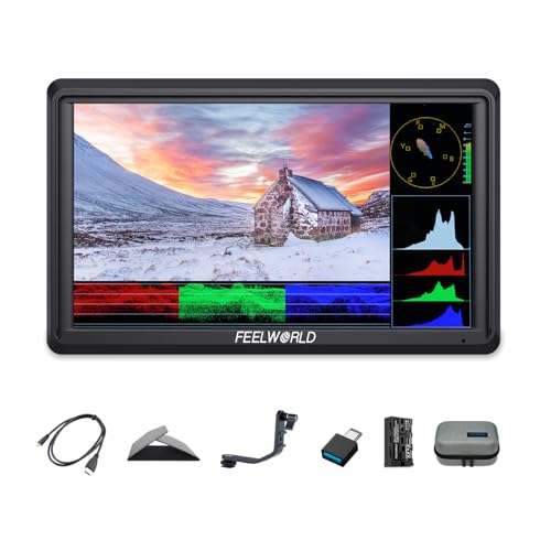 FEELWORLD FW568 6インチDSLRカメラ小型フィールドモニター3D LUT波形ベクトル図フルHD1920x1080 4K HDMI入出力(F550バッテリーと収納袋付き)|真打本舗 店