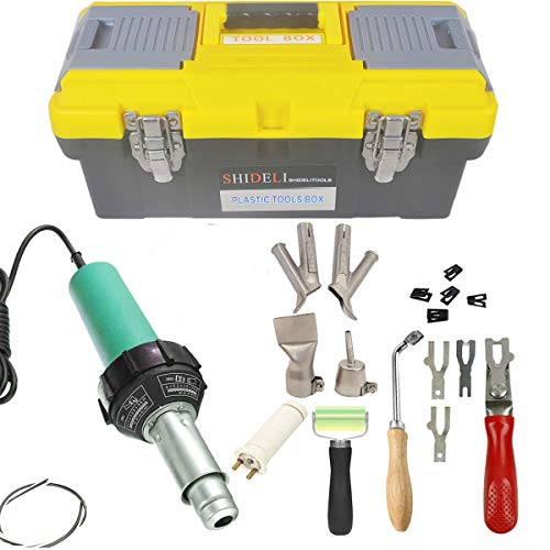 H\u0026B物の具 1400W可塑性物質溶接機キットホットエアガン完膚なきまでなツールセットハンドヘルドトーチ溶接機の懐鉄砲とフローリング夢見鳥取りつくろう溶接キットキャリーケース