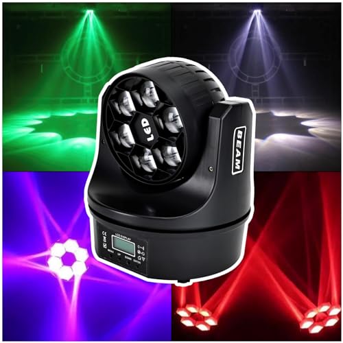Frezon ムービングライト 6&times;15W ビーアイズ 高輝度 LED RGBW ステージ照明 16チャンネル DMX512対応 非球面レンズ 4in1 RGBW LED 長寿命50,000時間 シフト540&deg; チルト180&deg;ステージライト ストロボ1-30回/秒 65536レベルディマー ディスコ DJ｜真打本舗　店