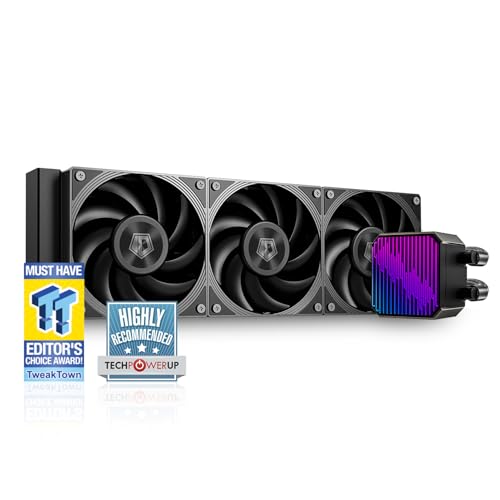 ID-COOLING DX360 MAX 流動物中央処理装置冷房装置 360粍 ARGB AIO冷房装置、厚さ38粍の冷却器、3つの120粍高能率気違い、皆無RPM受け支える、Intel LGA1851/1700/1200/115X \u0026 AMD AM5/AM4相応う、TDP 350W