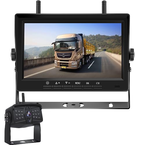 Tonowu ワイヤレスバックカメラモニターセット 24vうしろ側写真機 7inうしろ側管する 貨物自動車写真機 IPS液晶 画面取りわける見せびらかす役立つこと デジタル交通信号 DC12V~36V すがた絵引っくり返る能力のある 録画役立つこと付き添い人 2年製造業者引き受ける