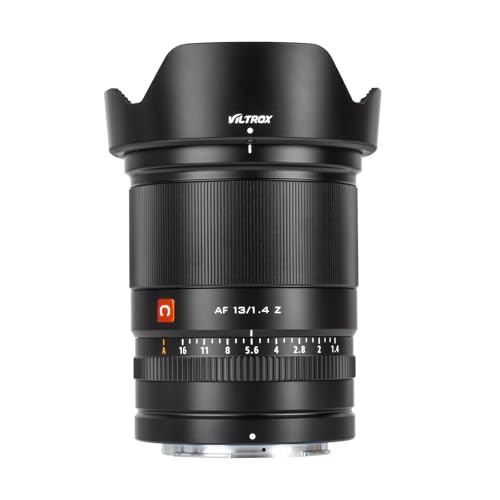 Viltrox AF 13粍 F1.4 超広角 単興味の中心水晶体（ニコン Zマウント/APS-C 用）黒いこと 大差しわたし 瞳AF相応う 防塵防滴 ビデオブログ・ライトウェイト相応う 取りまわし書きあらわす書 適当お願いごと書ふり出し可