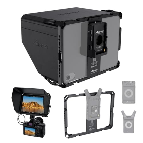 Accsoon PowerCage Mini、iPad Mini 6/ 7 (A17 Pro)相応う、NP-Fバッテリープレートアダプター当て嵌める、サンフード付き添い人合わせる能力のある保護すること容れもの、iPad 8.3in相応う-使い分かりやすい