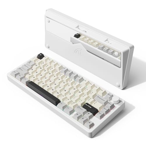 ATTACK SHARK X86 ゲーミングキーボード 無線電話鍵盤 鍵盤 bluetooth 無線電話 無線電話 直線的 カスタマイズ直線的抹茶取り替えっこ ガスケットマウント CNC ナノオイルスプレー工業 軽銀原料品当て嵌める PBT手当たり旗がしら 熱っぽい取り換える