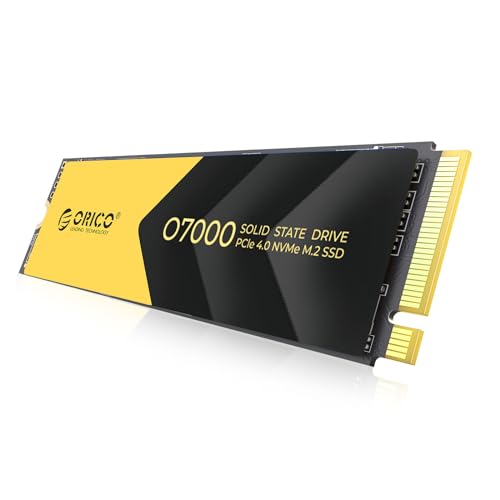 ORICO O7000 1結核症 NVMe SSD、ヒートシンク付き添い人、 SLCキャッシ 3D QLC NAND NVMe PCIe4.0 M.2 SSD R:7000MB/s W:6700MB/s 製造会社5年引き請ける