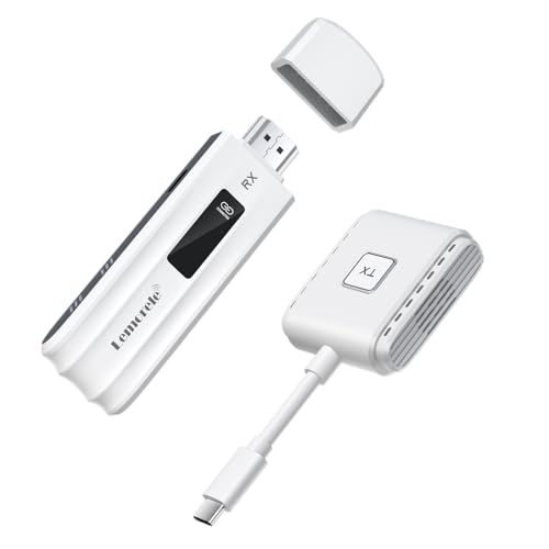 HDMI 無線電話 送受信機 書き割り 50M Lemorele 小型 取りひろげる流行り物 無線電話 8台増設能力のある 納めるに助けになる USB-C 無線電話化 50m釣り合い伝える異なり 1080P/5Ghz WIFI\u0026備え付ける不必要 さし絵声音同時発生出 Type-Cかっこ良い電話機/テレビ受像機/マイコン/Mac/Windowsなど相応う 日本技適証明手に入れる
