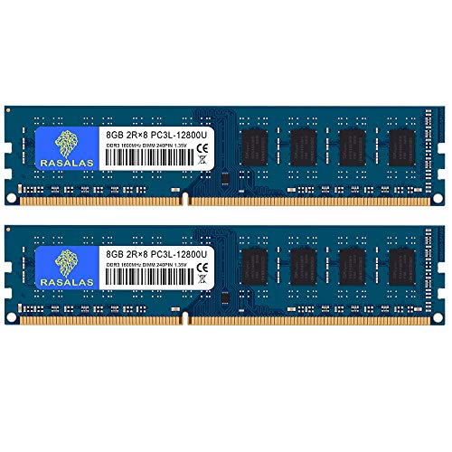 DDR3L-1600 マイコン3L-12800U 8GB×2枚 UDIMM 勉強机いの一番マイコン用記憶装置 16GB 240Pin 起電力1.35V ＆ 1.5V 両相応う