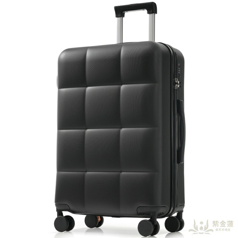 スーツケース キャリーバッグ キャリーケース Mサイズ 小型 超軽量 ファスナー式 TSAロック搭載 フック機能付き 360度回転 旅行 おしゃれ 人気色｜紫金蓮店