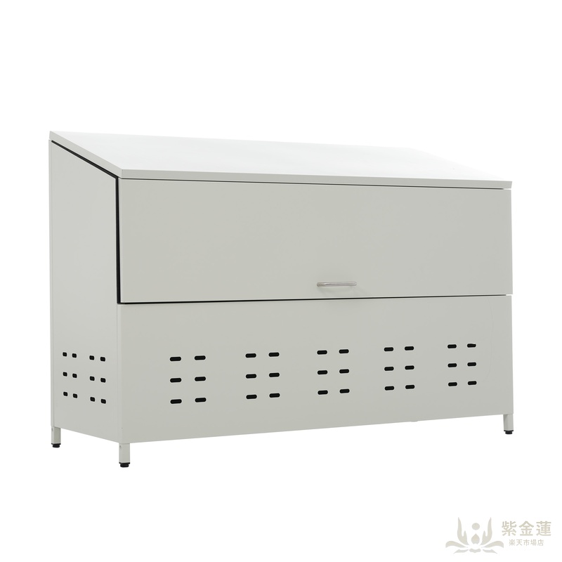 ゴミ箱 屋外 収納庫 大容量 308L 自立できる蓋 通気性抜群 頑丈 大型 安定 簡単組立 ゴミ荒らし防止 カラスよけ 大型 野良猫よけ 大きい ふた付き ゴミステーション ゴミボックス ゴミ収納 ゴミ保管 ゴミ収集 庫 ごみ 箱 カラス対策【ホワイトグレー】｜紫金蓮店