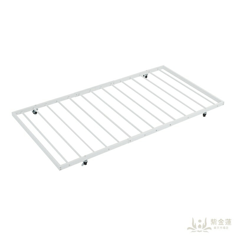 【ホワイト】パイプベッド 195*97cm シングル スチール製 耐震 丈夫 頑丈 移動楽々 収納ベッド ベッド キャスター付きベッド ベッド下収納 ベッドフレーム ベッド下スペース活用 省スペース 北欧風 シンプル モダン 子供部屋 一人暮らし ベッドルーム 寝室 家具｜紫金蓮店