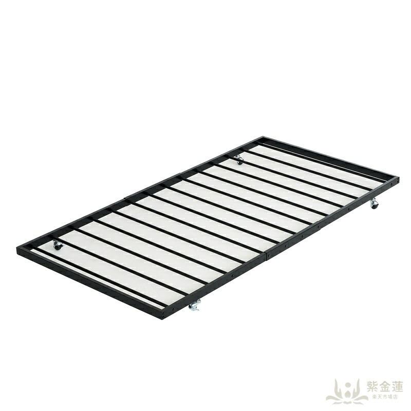 【ブラック】パイプベッド 195*97cm シングル スチール製 耐震 丈夫 頑丈 移動楽々 収納ベッド ベッド キャスター付きベッド ベッド下収納 ベッドフレーム ベッド下スペース活用 省スペース 北欧風 シンプル モダン 子供部屋 一人暮らし ベッドルーム 寝室 家具|紫金蓮店