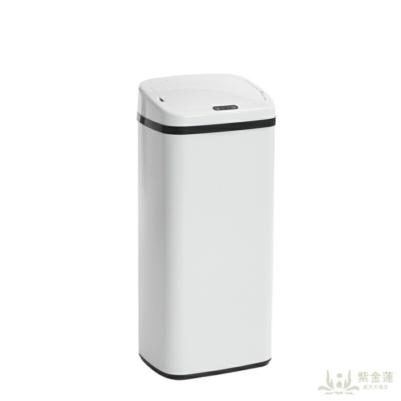【ホワイト】ゴミ箱 センサー全自動開閉式 大容量 45L 縦型 自動ゴミ箱 センサーゴミ箱 衛生的 汚れに強い 耐久性も優れて お手入れも簡単です ゴミ袋の取り付け簡単 臭い漏れ防止 ふた付き モダン インテリア キッチン リビング オフィス 寝室 家庭用 新生活 引っ越し|紫金蓮店