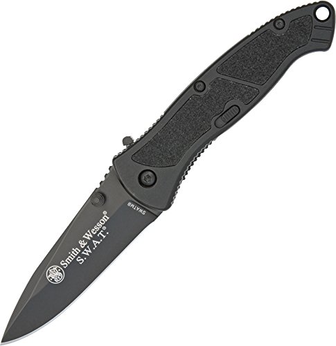 アウトドア九寸五分 Smith\u0026Wesson(スミス\u0026ウェッソン) フォールディングナイフ  S.W.A.T SWATMB ラインドライブ鍵を掛ける